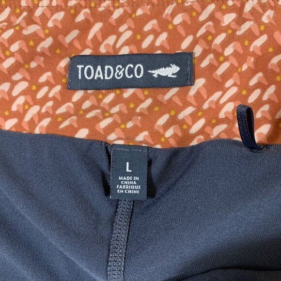 ToadCo Rust Print Active Skort L Built In Shorts Travel Outdoor Hiking - Picture 4 of 5